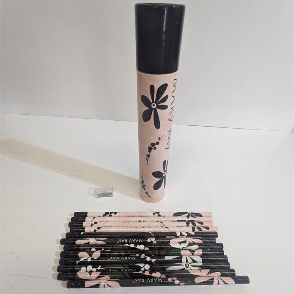 Mary Kay 12 pack of Pencils with Pencil Sharpener - New